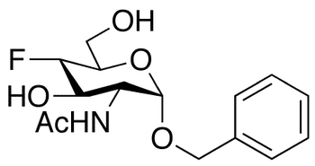 Benzyl 2-Acetamido-2 4-dideoxy-4-fluoro-alpha-D-glucopyranose - Chemical structure and product image