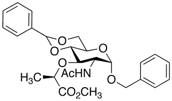 Benzyl N-Acetyl-4 6-O-benzylidene-alpha-D-muramic Acid Methyl Ester - Chemical structure and product image