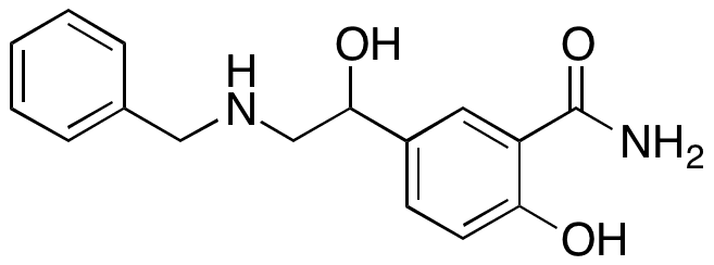 5-(2-(Benzylamino)-1-hydroxyethyl)-2-hydroxybenzamide - Chemical structure and product image