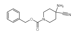 Benzyl 4-amino-4-cyanopiperidine-1-carboxylate - Chemical structure and product image