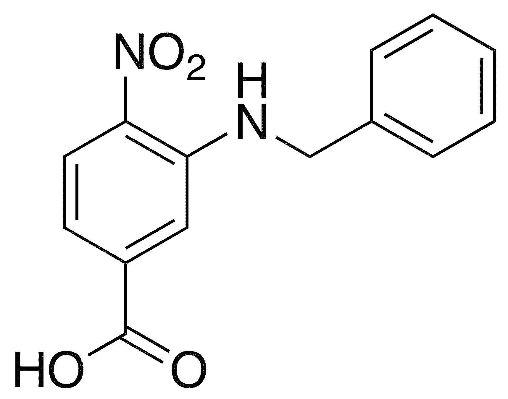 3-(Benzylamino)-4-nitrobenzoic Acid - Chemical structure and product image