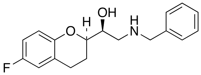 (1S 2R)-2-(2-Benzylamino-1-hydroxyethyl)-6-fluorochromane - Chemical structure and product image