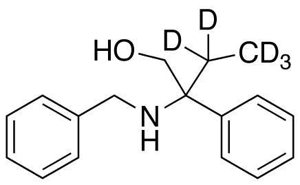 2-Benzylamino-2-phenylbutanol-d5 - Chemical structure and product image