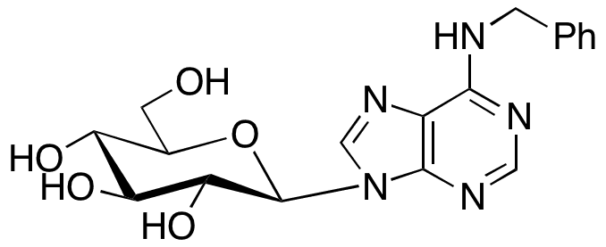 6-Benzylaminopurine 9-(beta-D-glucoside) - Chemical structure and product image