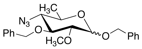 Benzyl 4-Azido-4 6-dideoxy-2-O-methyl-3-O-benzyl-D-glucopyranoside - Chemical structure and product image