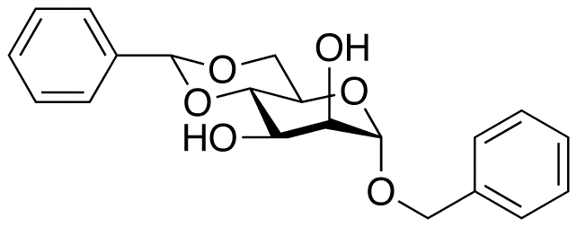 Benzyl 4,6-O-Benzylidene-alpha-D-mannopyranoside - Chemical structure and product image
