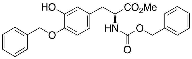 4-O-Benzyl-N-[(benzyloxy)carbonyl]-L-DOPA Methyl Ester - Chemical structure and product image