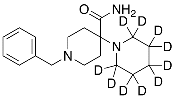 1-Benzyl-1,4-bipiperidine-4-carboxamide-d10 - Chemical structure and product image