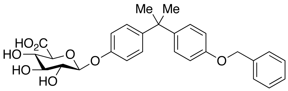 4 -O-Benzyl Bisphenol A beta-D-Glucuronide - Chemical structure and product image