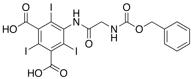 3-[(2-(Benzyloxycarbonyl)aminoacetyl)amino]-2,4,6-triiodoisophthalic Acid - Chemical structure and product image