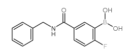 N-Benzyl 3-borono-4-fluorobenzamide - Chemical structure and product image