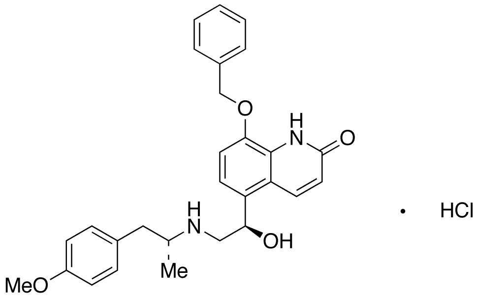 8-O-Benzyl Carmoterol Hydrochloride - Chemical structure and product image