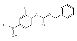 Benzyl 4-borono-2-fluorophenylcarbamate - Chemical structure and product image