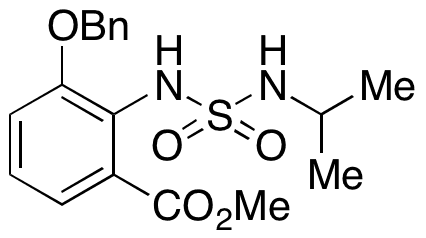 3-(Benzyloxy)-2-((N-isopropylsulfamoyl)amino)benzoic Acid Methyl Ester - Chemical structure and product image
