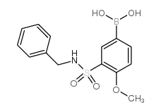 N-Benzyl 5-borono-2-methoxybenzenesulfonamide - Chemical structure and product image