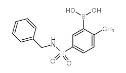 N-Benzyl 3-borono-4-methylbenzenesulfonamide - Chemical structure and product image