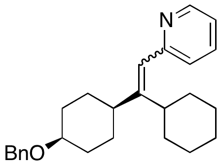 2-4-(Benzyloxy)cyclohexyl)-2-cyclohexylvinyl)pyridine - Chemical structure and product image
