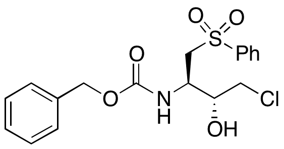 Benzyl ((2R,3R)-4-Chloro-3-hydroxy-1-(phenylsulfonyl)butan-2-yl)carbamate - Chemical structure and product image