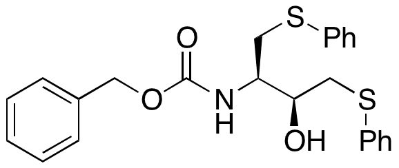 Benzyl ((2R,3S)-3-Hydroxy-1,4-bis(phenylthio)butan-2-yl)carbamate - Chemical structure and product image