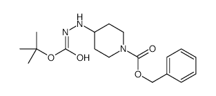 Benzyl 4-(2-(tert-butoxycarbonyl)hydrazinyl)piperidine-1-carboxylate - Chemical structure and product image