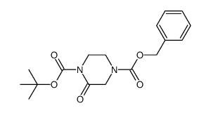 4-Benzyl 1-tert-Butyl 2-Oxopiperazine-1,4-dicarboxylate - Chemical structure and product image