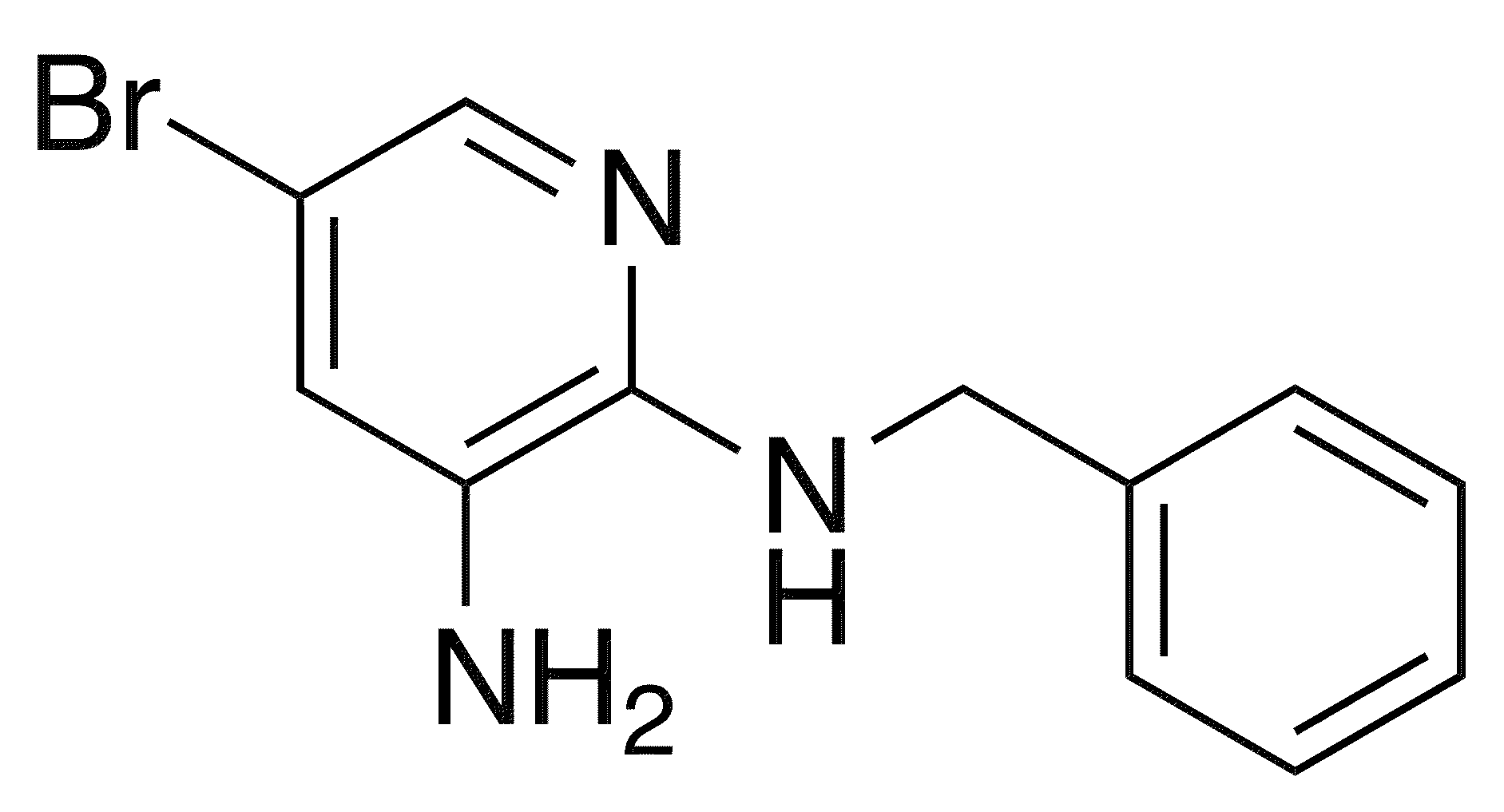 2-N-Benzyl-5-bromopyridine-2,3-diamine - Chemical structure and product image