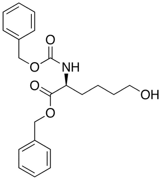 Benzyl (2S)-2-carbobenzyloxyamino-6-hydroxyhexanoate - Chemical structure and product image