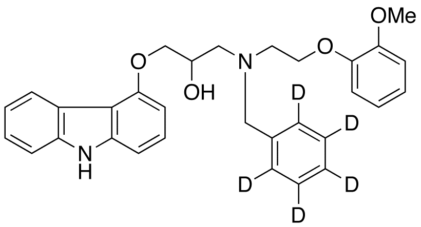 N-Benzyl Carvedilol-d5 - Chemical structure and product image