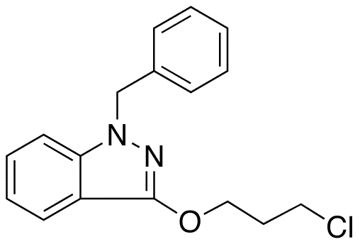 1-Benzyl-3-(3-chloropropoxy)indazole - Chemical structure and product image