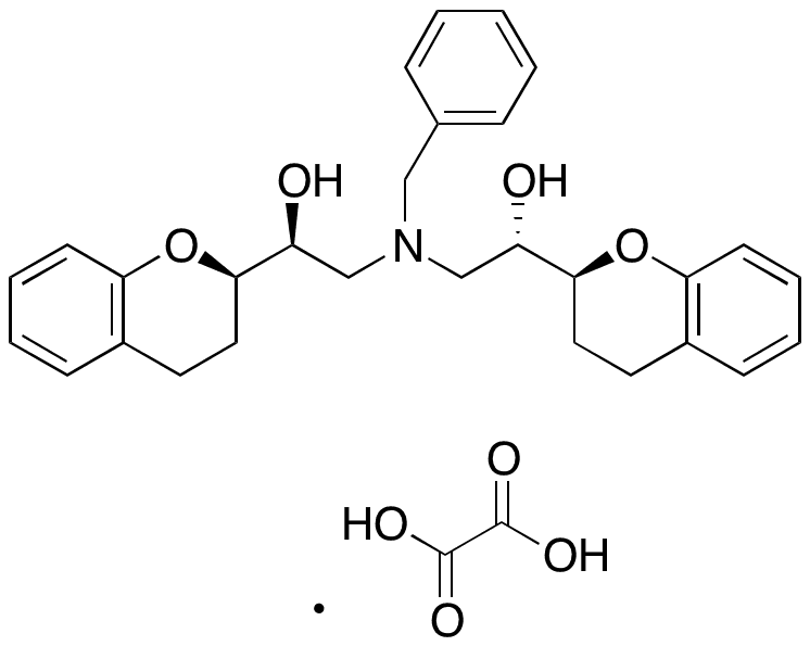 (S)-2-(Benzyl((S)-2-((R)-chroman-2-yl)-2-hydroxyethyl)amino)-1-((S)-chroman-2-yl)ethanol Oxalate(Nebivolol Impurity)(Mixture of Diastereomers) - Chemical structure and product image