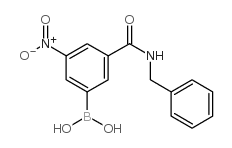 3-(Benzylaminocarbonyl)-5-nitrophenylboronic acid - Chemical structure and product image
