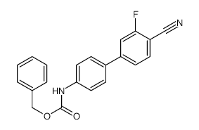 Benzyl N-[4-(4-cyano-3-fluorophenyl)phenyl]carbamate - Chemical structure and product image