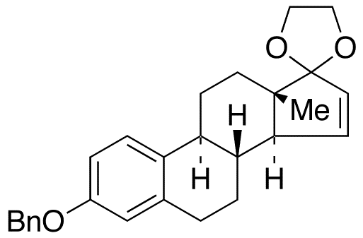 3-O-Benzyl 15,16-Dehydro Estrone Monoethylene Ketal - Chemical structure and product image