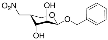 (4R)-Benzyl-4-deoxy-4-C-nitromethyl-beta-D-arabinopyranoside - Chemical structure and product image