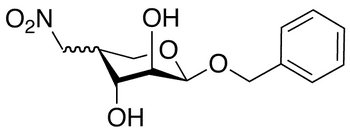 (4R,4S)-Benzyl-4-deoxy-4-C-nitromethyl-beta-D-arabinopyranoside - Chemical structure and product image