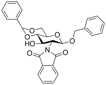 Benzyl 2-Deoxy-2-phthalimido-4,6-O-benzylidene-beta-D-glucopyranoside - Chemical structure and product image