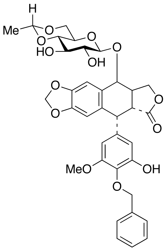 4-O-Benzyl 3-O-Desmethyl Etoposide - Chemical structure and product image