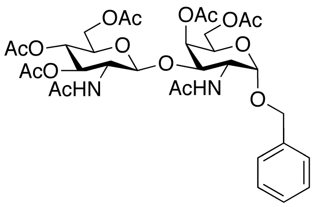 Benzyl 2-(Acetylamino)-2-deoxy-3-O-[3,4,6-tri-O-acetyl-2-(acetylamino)-2-deoxy-beta-D-glucopyranosyl]-alpha-D-galactopyranoside 4,6-Diacetate - Chemical structure and product image