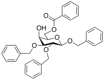 Benzyl 2,3-Di-O-benzyl-6-O-benzoyl-beta-D-galactopyranoside - Chemical structure and product image