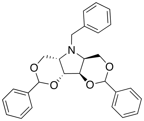 N-Benzyl-1,3:4,6-di-O-benzylidene-2,5-dideoxy-2,5-imino-L-iditol - Chemical structure and product image