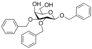 Benzyl 2,3-Di-O-benzyl-beta-D-galactopyranoside - Chemical structure and product image