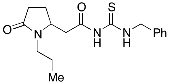 N-(Benzylcarbamothioyl)-2-(5-oxo-1-propylpyrrolidin-2-yl)acetamide - Chemical structure and product image