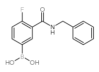 3-(Benzylcarbamoyl)-4-fluorophenylboronic acid - Chemical structure and product image