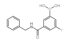 3-(Benzylcarbamoyl)-5-fluorophenylboronic acid - Chemical structure and product image