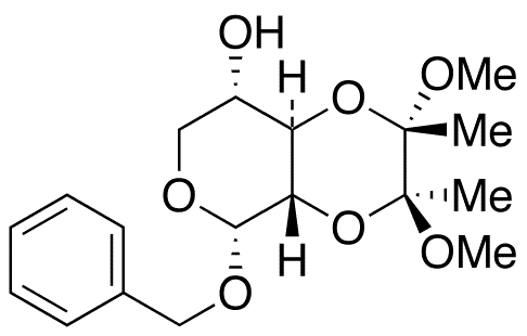 Benzyl 2,3-O-[(1S,2S)-1,2-Dimethoxy-1,2-dimethyl-1,2-ethanediyl]-2-L-xylopyranoside - Chemical structure and product image