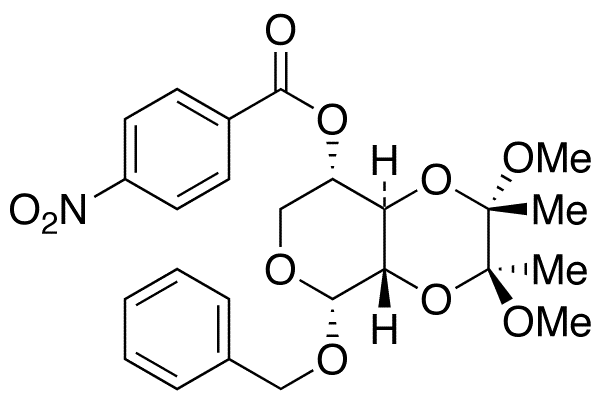Benzyl 2,3-O-[(1S,2S)-1,2-Dimethoxy-1,2-dimethyl-1,2-ethanediyl]-4-nitrobenzoyl-alpha-L-xylopyranoside - Chemical structure and product image