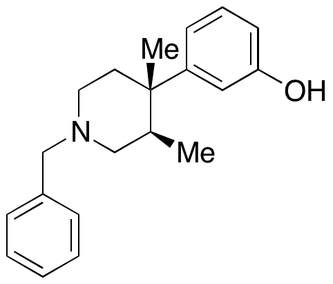 3-(rac-1-Benzyl-3,4-dimethylpiperidin-4-yl)phenol - Chemical structure and product image