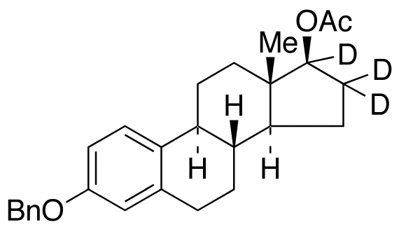 3-O-Benzyl 17beta-Estradiol-d3 17-Acetate - Chemical structure and product image