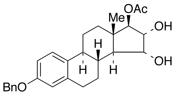 3-O-Benzyl Estetrol 17-Acetate - Chemical structure and product image