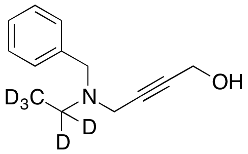 4-(Benzyl(ethyl-d5)amino)but-2-yn-1-ol - Chemical structure and product image